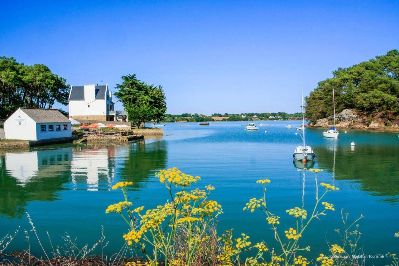 Belle Longere En Campagne A Larmor Baden Villa Luaran gambar