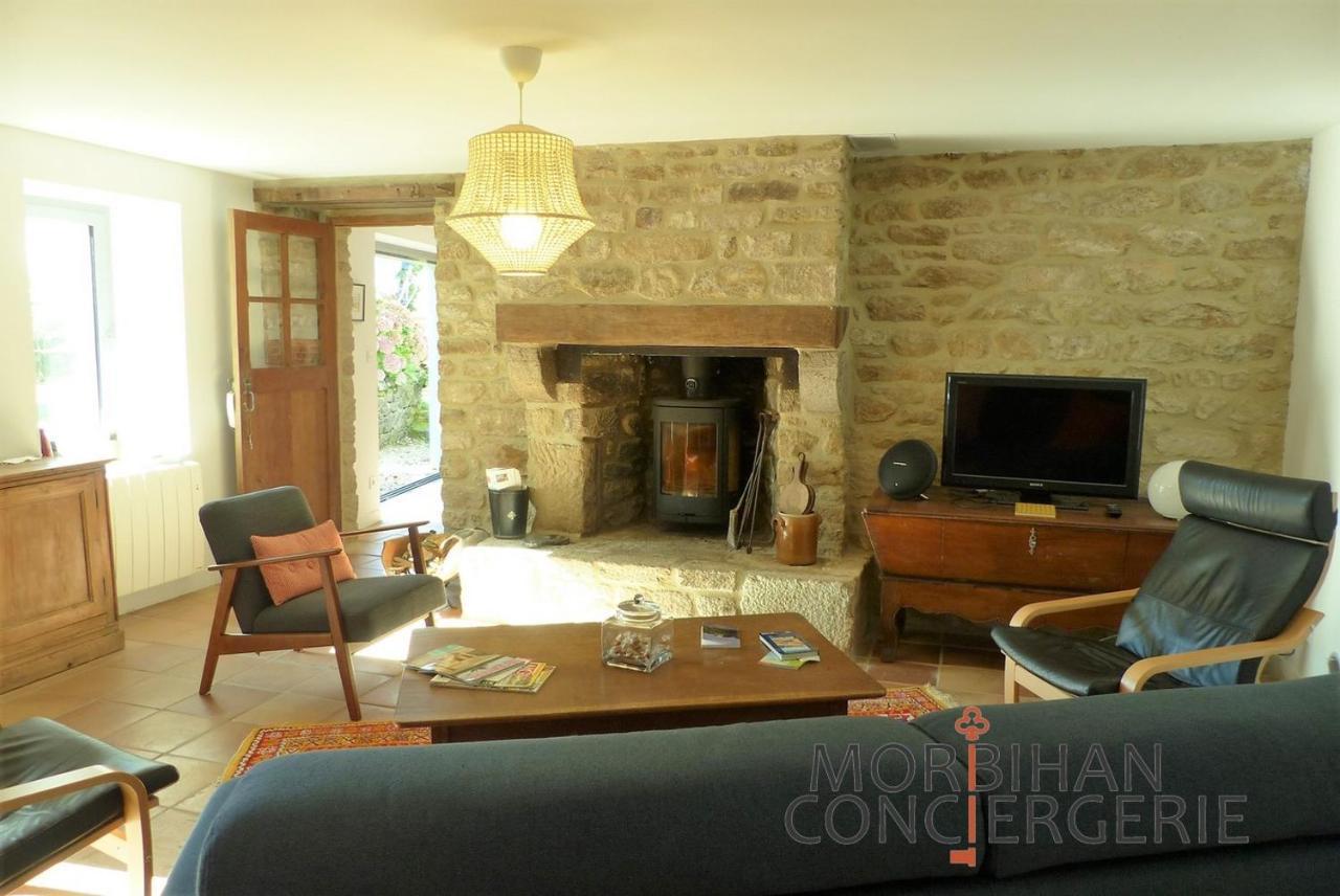 Belle Longere En Campagne A Larmor Baden Villa Luaran gambar