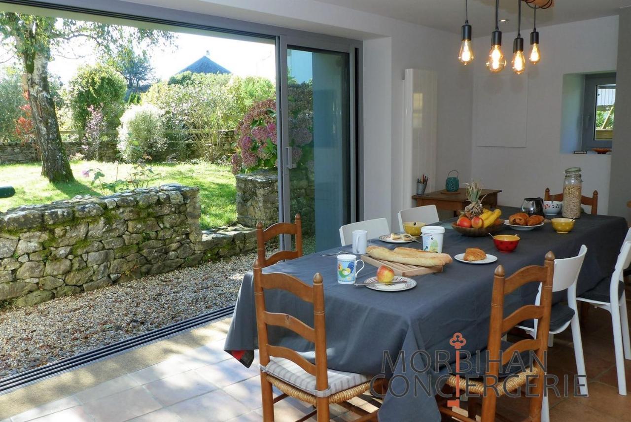 Belle Longere En Campagne A Larmor Baden Villa Luaran gambar