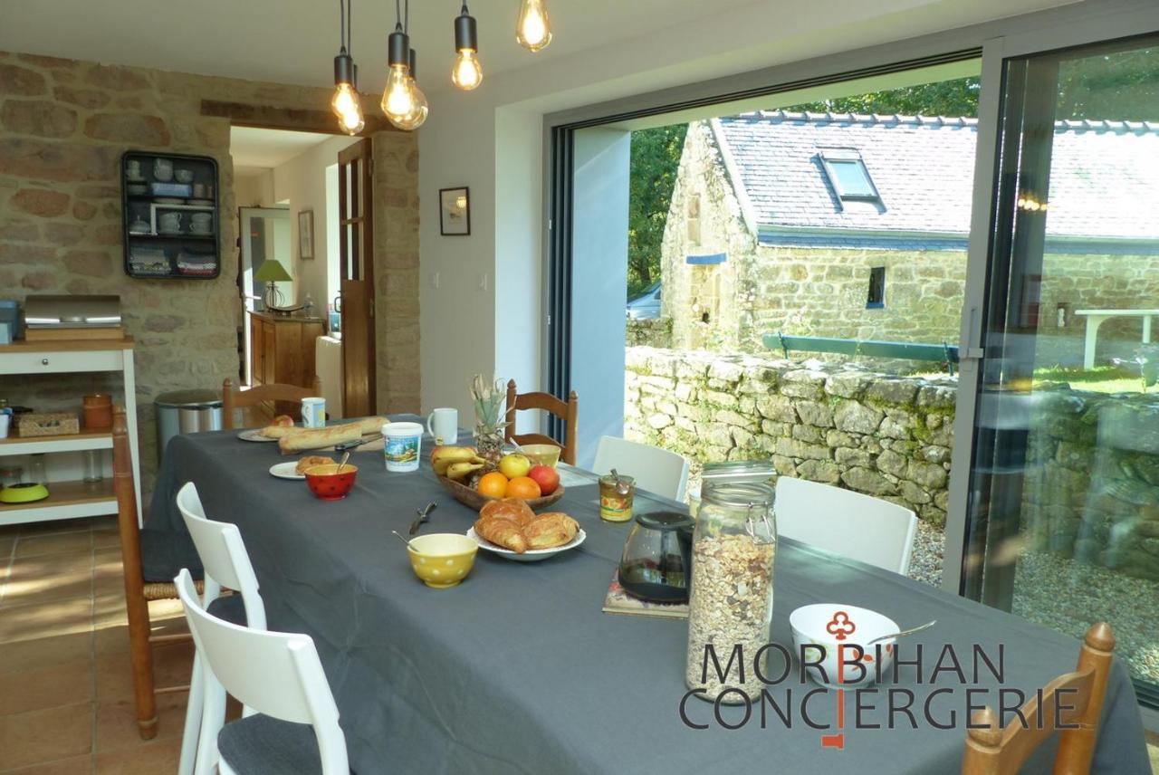 Belle Longere En Campagne A Larmor Baden Villa Luaran gambar