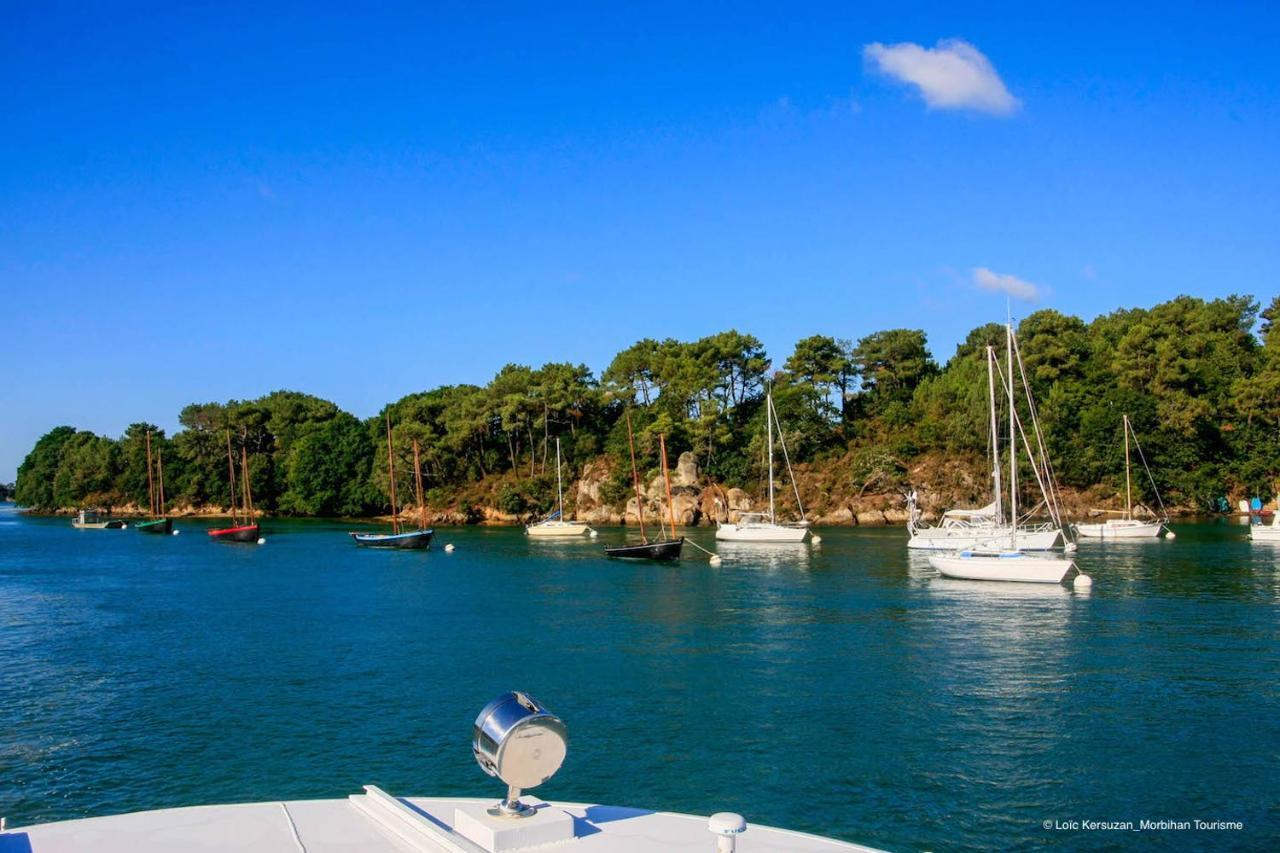 Belle Longere En Campagne A Larmor Baden Villa Luaran gambar