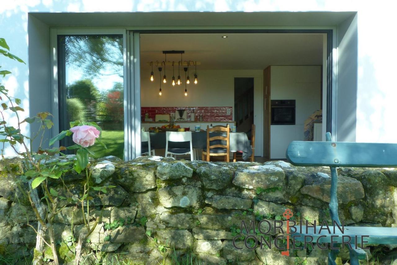 Belle Longere En Campagne A Larmor Baden Villa Luaran gambar